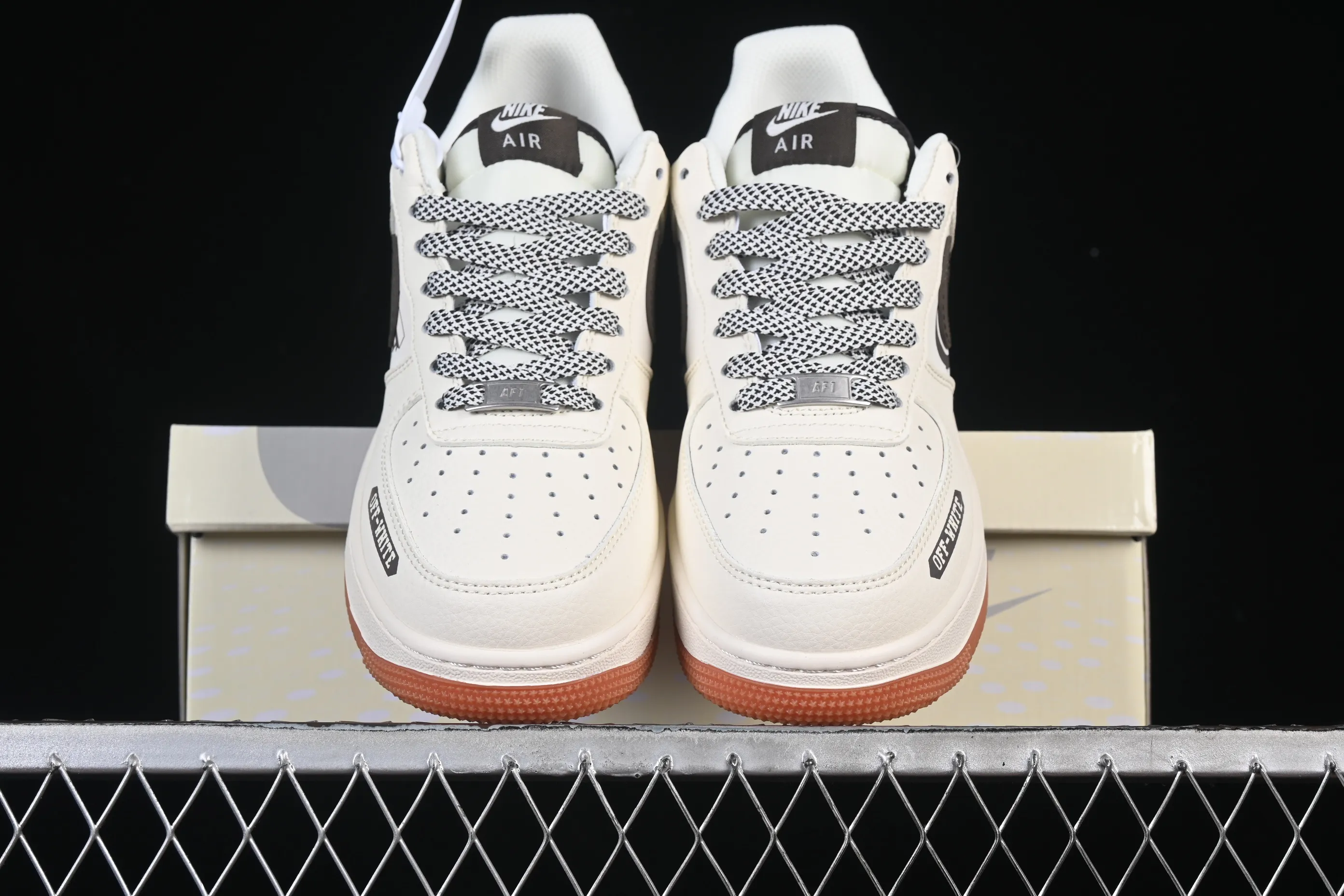 All categories Nk Air Force 1 Air Force series Nk Air Force 1 Low Air Force low-top Nike Air Force 1'07 Low joint love rice black raw rubber Air Force 1 low-top casual sneakers QW5836-027